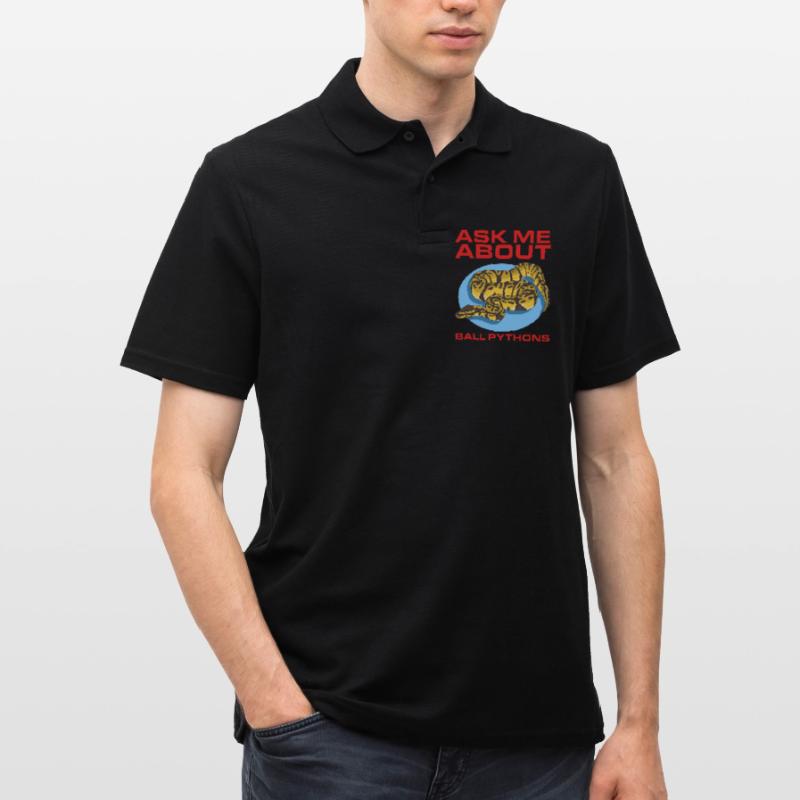 Königspython Python Schlange Geschenke Männer Poloshirt