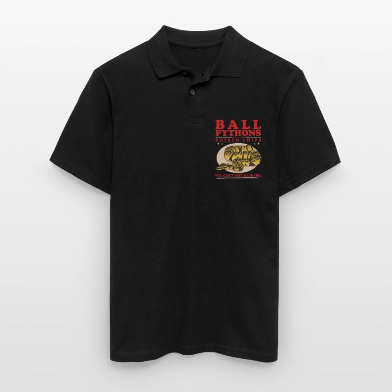 Königspython Python Schlangen Geschenke Männer Poloshirt