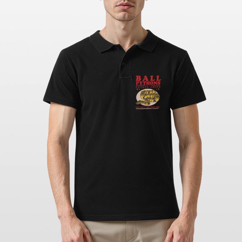 King Python Python Snake Gifts Men's Polo Shirt