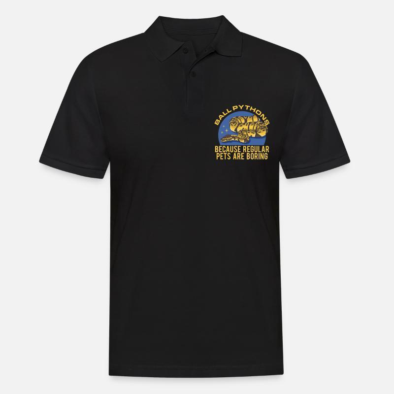 Roi Python Serpents Python Cadeau - Polo Homme - noir