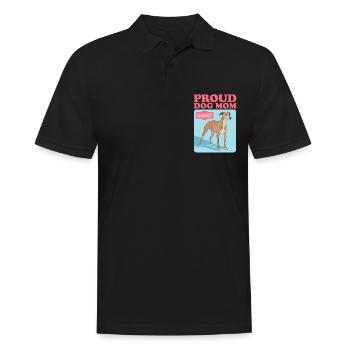 Whippet Mom Petit lévrier anglais Cadeau - Polo Homme - noir - Devant - Kai (181cm)