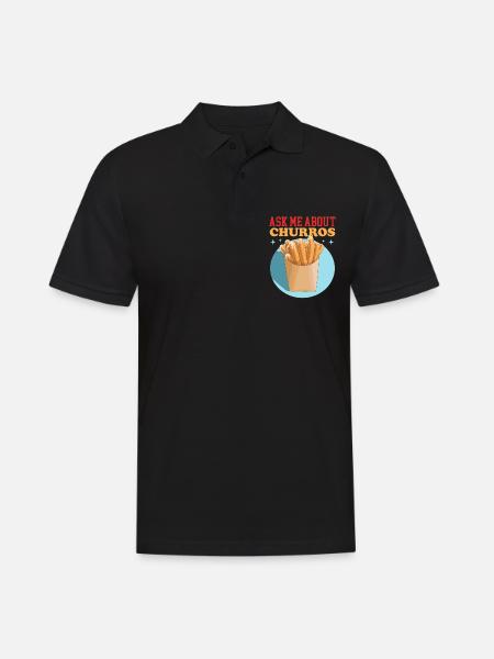 Churro Churros Gift - Men's Polo Shirt - black
