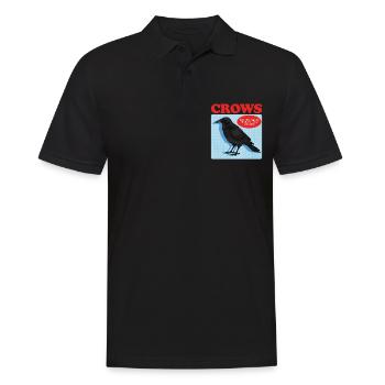Crows Black Ravens Gift - Men's Polo Shirt - black - Front - Kai (181cm)
