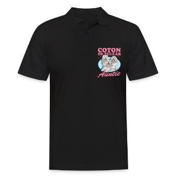 Coton de Tulear Aunt Dog Lover Gift - Men's Polo Shirt - black - Front - Kai (181cm)