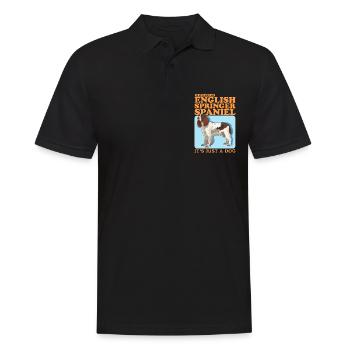 English Springer Spaniel Gifts - Men's Polo Shirt - black - Front - Kai (181cm)