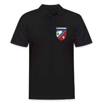 Flag Mignon Chamonix Mont Blanc Haute Savoie - Men's Polo Shirt - black - Front - Kai (181cm)
