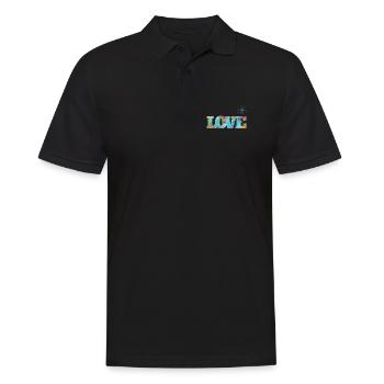 Love Frühlingsblüten - Sonja Ariel von Staden - Männer Poloshirt - Schwarz - Vorne - Kai (181cm)
