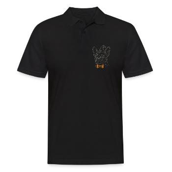 Frenchie Halloween - Spooky Gentleman Dog - Polo Homme - noir - Devant - Kai (181cm)