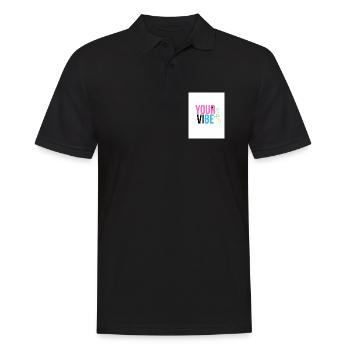 Positive and Motivating Vibration - Men's Polo Shirt - black - Front - Kai (181cm)