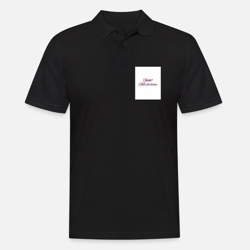 Étable? C’est pour les chevaux. - Polo Homme - noir