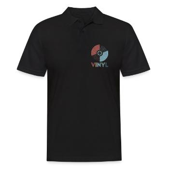 Vinyl rétro - Polo Homme - noir - Devant - Kai (181cm)
