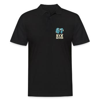 US Flag 67 Memes Six Seven - Men's Polo Shirt - black - Front - Kai (181cm)