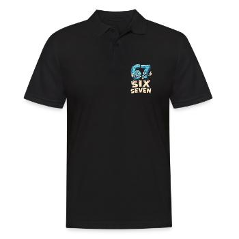 US Flag 67 Memes Six Seven - Men's Polo Shirt - black - Front - Kai (181cm)