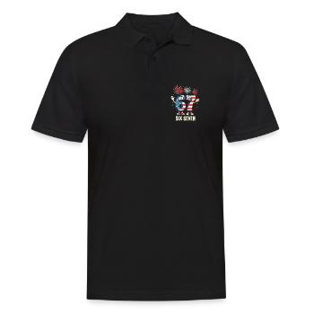 US Flag 67 Memes Six Seven - Men's Polo Shirt - black - Front - Kai (181cm)