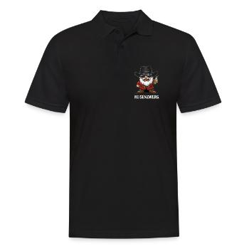 Heisenzwerg – freches Zwerg Design mit Humor - Männer Poloshirt - Schwarz - Vorne - Kai (181cm)