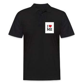I Love Me Heart – Self-Love - Men's Polo Shirt - black - Front - Kai (181cm)