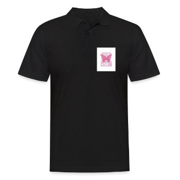 T-Shirt Girl Pink - Men's Polo Shirt - black - Front - Kai (181cm)