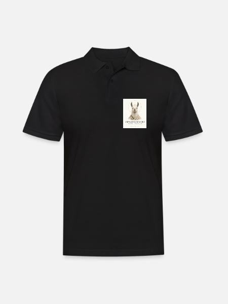 Amygdalai Lama – Psychologie und Meditationshumor - Männer Poloshirt - Schwarz