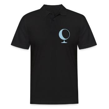 retro lounge chair eames panton - Men's Polo Shirt - black - Front - Kai (181cm)