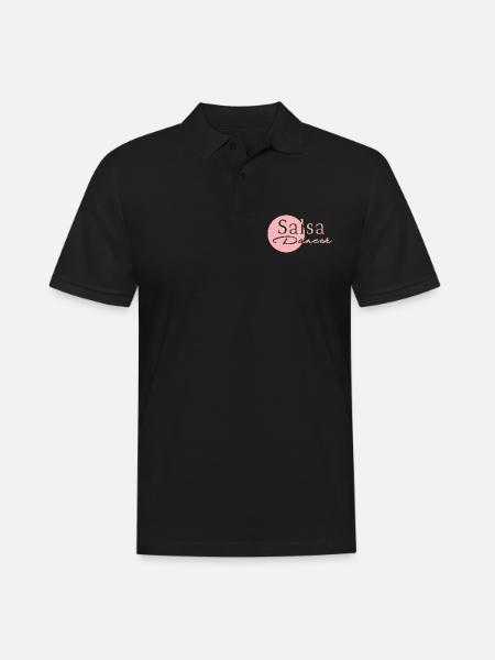 Salsa Dancer rosé - Männer Poloshirt - Schwarz
