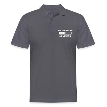 Informatiker Lustig Spruch Programmierer Geschenk - Männer Poloshirt - Anthrazit - Vorne - Nico (186cm)