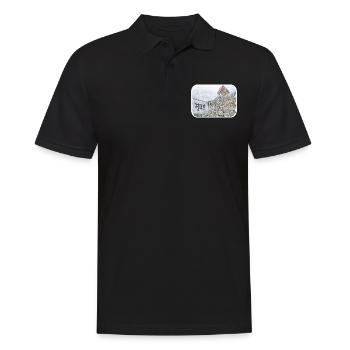 Mumbai Inde Aquarelle Esquisse Dessinée Peinture - Polo Homme - noir - Devant - Kai (181cm)