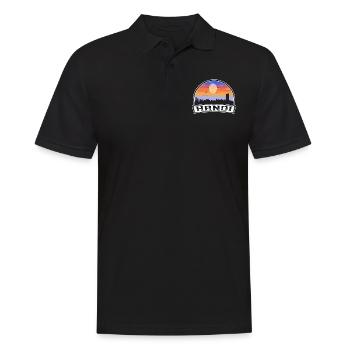 Hanoi Vietnam Skyline Vintage Sunset Travel Souven - Men's Polo Shirt - black - Front - Kai (181cm)