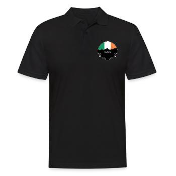 Dublin Irlande Drapeau Skyline Voyage Silhouette - Polo Homme - noir - Devant - Kai (181cm)