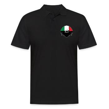 Venise Italie Drapeau Skyline Silhouette Travel - Polo Homme - noir - Devant - Kai (181cm)