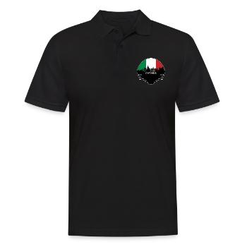 Catane Italie Drapeau Skyline Silhouette Travel - Polo Homme - noir - Devant - Kai (181cm)