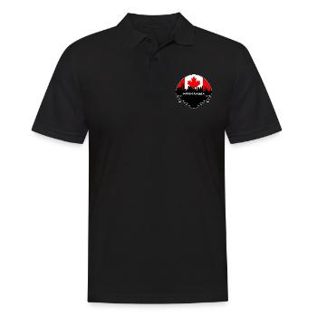Mississauga Kanada Flagge Skyline Silhouette Reisen - Männer Poloshirt - Schwarz - Vorne - Kai (181cm)
