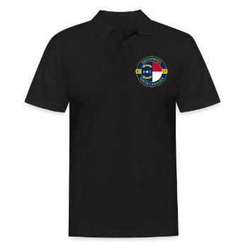 Greensboro North Carolina Flagge USA Reise Souvenir - Männer Poloshirt - Schwarz - Vorne - Kai (181cm)