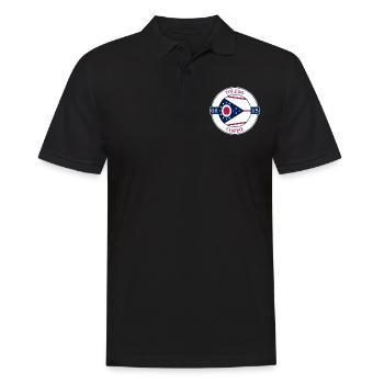 Toledo Ohio Flagge USA Reise Souvenir Abzeichen - Männer Poloshirt - Schwarz - Vorne - Kai (181cm)