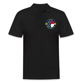 Wilson North Carolina Flagge USA Souvenir Abzeichen - Männer Poloshirt - Schwarz - Vorne - Kai (181cm)