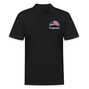 Phoenix Arizona États-Unis Flag Skyline Silhouette Voyage - Polo Homme - noir - Devant - Kai (181cm)