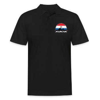 Asuncion Paraguay Flag Skyline Silhouette Voyage - Polo Homme - noir - Devant - Kai (181cm)