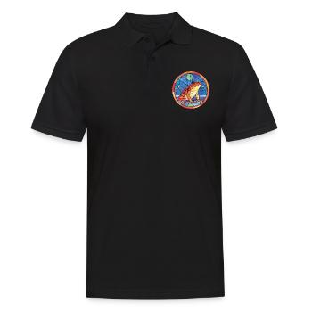 Frosch Buntes Aquarell Tier Haustier Illustration - Männer Poloshirt - Schwarz - Vorne - Kai (181cm)