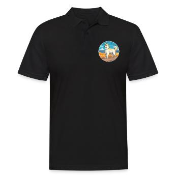 Sibérie orientale Laika chien race dessin animé Kawaii chien - Polo Homme - noir - Devant - Kai (181cm)
