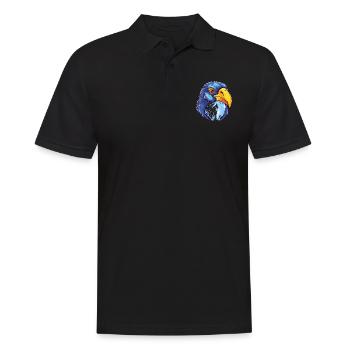 Pinguin Buntes Aquarell Cartoon Kawaii Tier - Männer Poloshirt - Schwarz - Vorne - Kai (181cm)