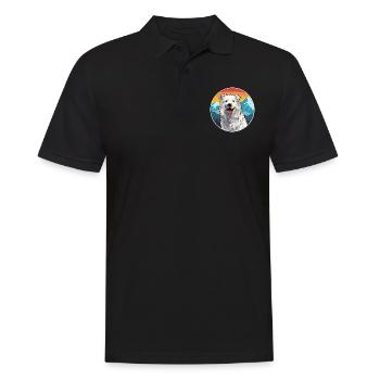 Rumänische Mioritische Hunderasse Karikatur Kawaii Waterco - Männer Poloshirt - Schwarz - Vorne - Kai (181cm)