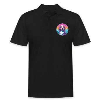Billy Dog Breed Cartoon Kawaii aquarelle - Polo Homme - noir - Devant - Kai (181cm)