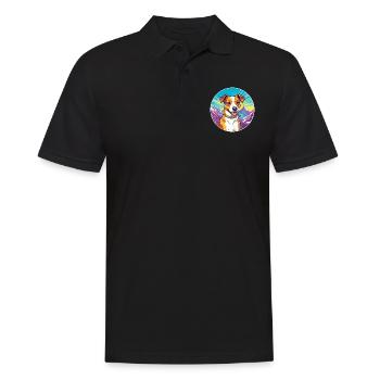 Terrier brésilien race de chien dessin animé kawaii Waterco - Polo Homme - noir - Devant - Kai (181cm)