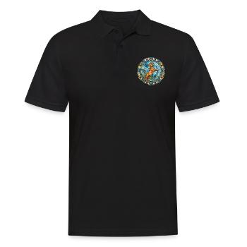 Cordoba chien de combat race vitrail coloré - Polo Homme - noir - Devant - Kai (181cm)