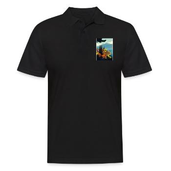 Ohrid Island Lake Church Of St John Macedonia - Men's Polo Shirt - black - Front - Kai (181cm)