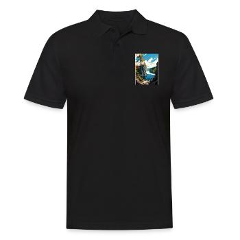 Parc national d’Ojcowski Pologne Affiche de voyage - Polo Homme - noir - Devant - Kai (181cm)