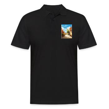 Tarragona Spanien Vintage Reiseposter WPA Souvenir - Männer Poloshirt - Schwarz - Vorne - Kai (181cm)