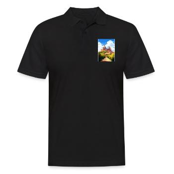 Salamanque Espagne Vintage voyage affiche WPA Souvenir - Polo Homme - noir - Devant - Kai (181cm)