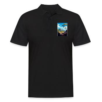 Parc national des Grampians Australie affiche de voyage - Polo Homme - noir - Devant - Kai (181cm)