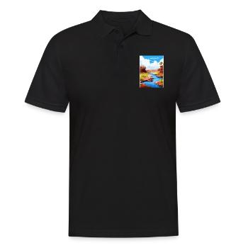Karijini Nationalpark Australien Reiseposter - Männer Poloshirt - Schwarz - Vorne - Kai (181cm)