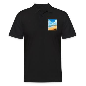Great Sandy National Park Australia Travel Poster - Men's Polo Shirt - black - Front - Kai (181cm)